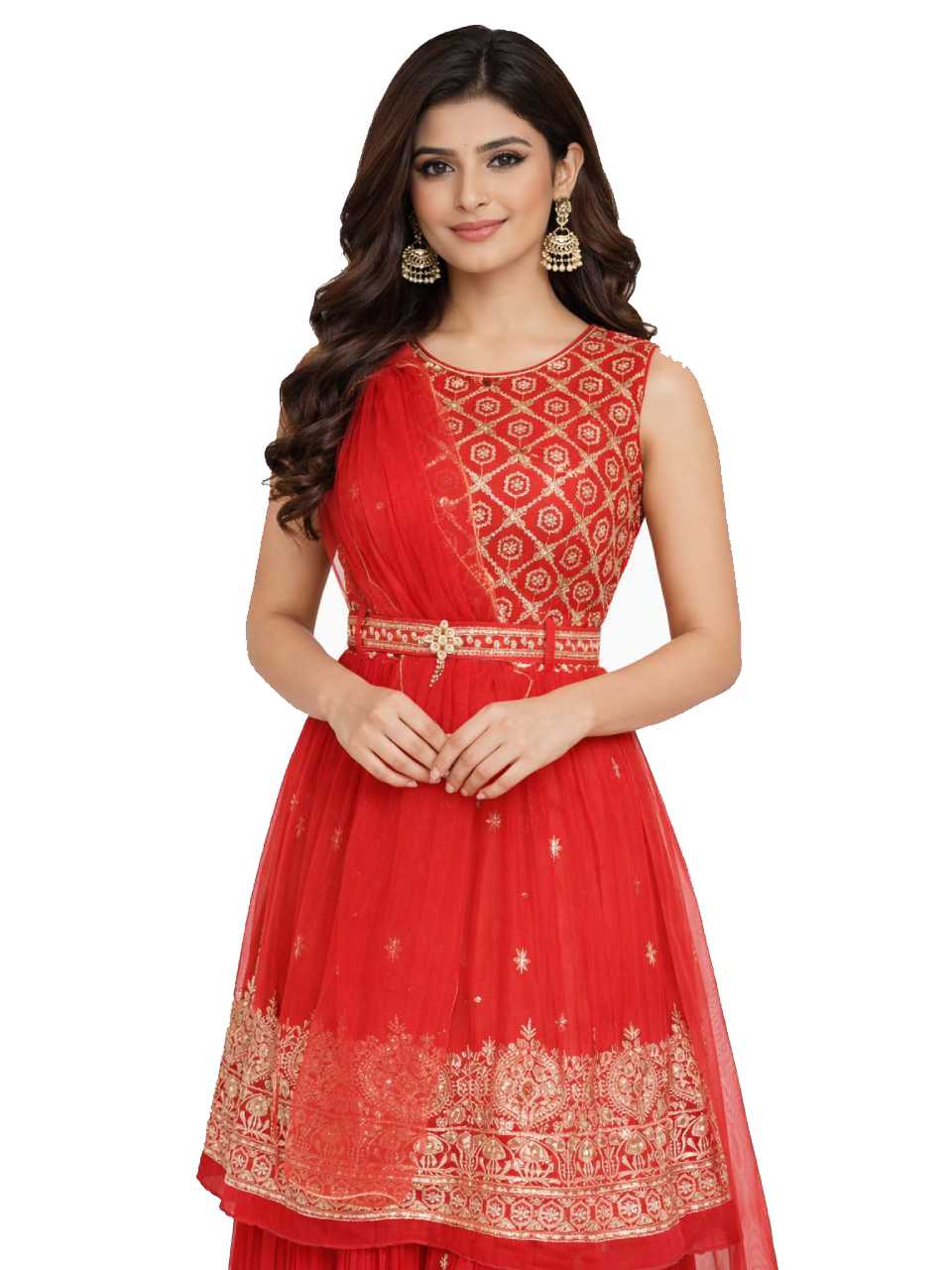 Kurti with Dhoti Salwar